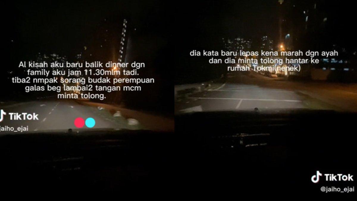 Pria bertemu bocah perempuan jalan sendirian tengah malam