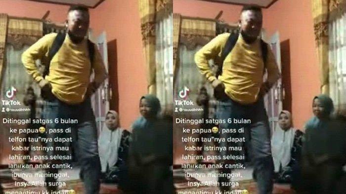 Pria menangis, pulang tugas negara malah lihat istri sudah terbujur kaku