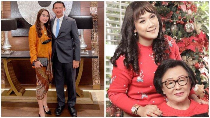 Puput Nastiti Devi bersama sang suami Ahok, dan ibu mertua