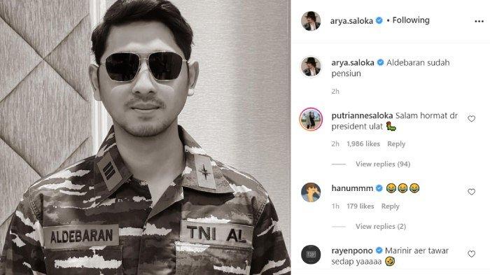 Putri Anne komentari unggahan Arya Saloka