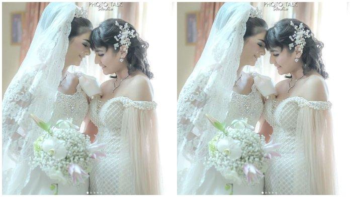 Qory Sandioriva bersama anak sambungnya