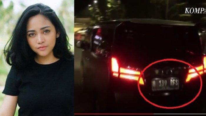 Rachel Vennya pakai pelat RFS di mobilnya