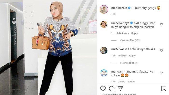 Rachel Vennya tiba-tiba tagih uang ke Medina Zein
