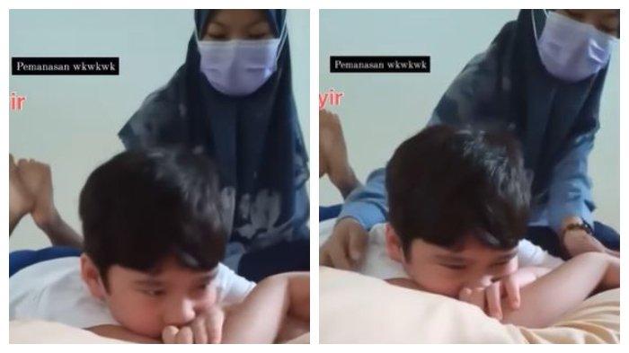 Rafathar menangis saat diringgal Raffi Ahmad di pesantren