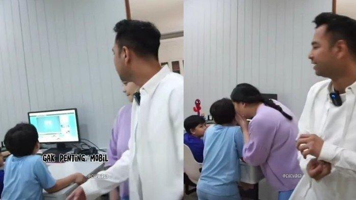 Raffi Ahmad ajak Rafathar saat nonton mobil baru