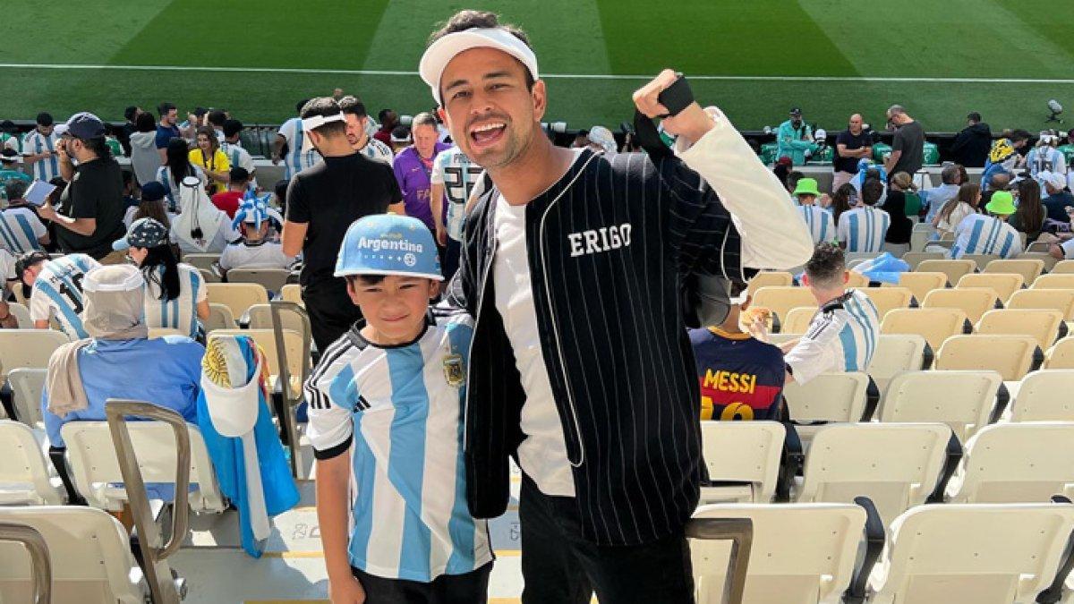 Raffi Ahmad dan Rafathar nonton Piala Dunia 2022