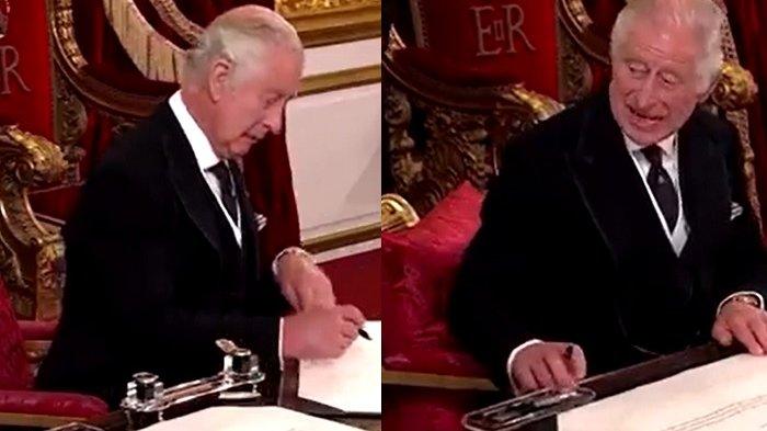 Raja Charles III saat dinobatkan jadi Raja Inggris