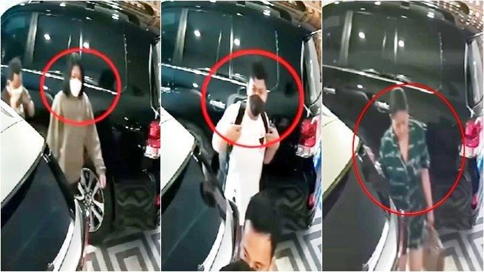 Rekaman CCTV perlihatkan Brigadir J dan Istri Irjen Ferdy Sambo saat tiba di rumah pribadi Ferdy Sambo untuk PCR