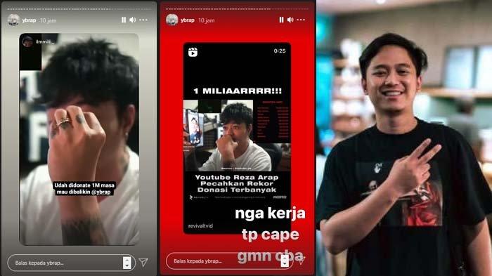 Reza Arap Oktovian ingin kembalikansdonasi Rp 1 miliar dari Doni Salmanan namun ditolak, ini alasan Doni