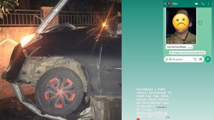 Rian D'Masiv alami kecelakaan, mobilnya ringsek