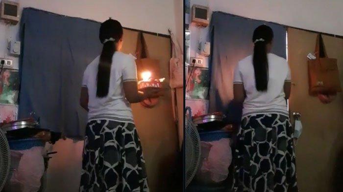 Seorang istri berikan kejutan untuk sang suami (TikTok @c_ehem)
