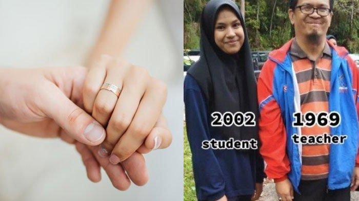 Seorang siswi kelahiran tahun 2002 dinikahi gurunya kelahiran tahun 1969.