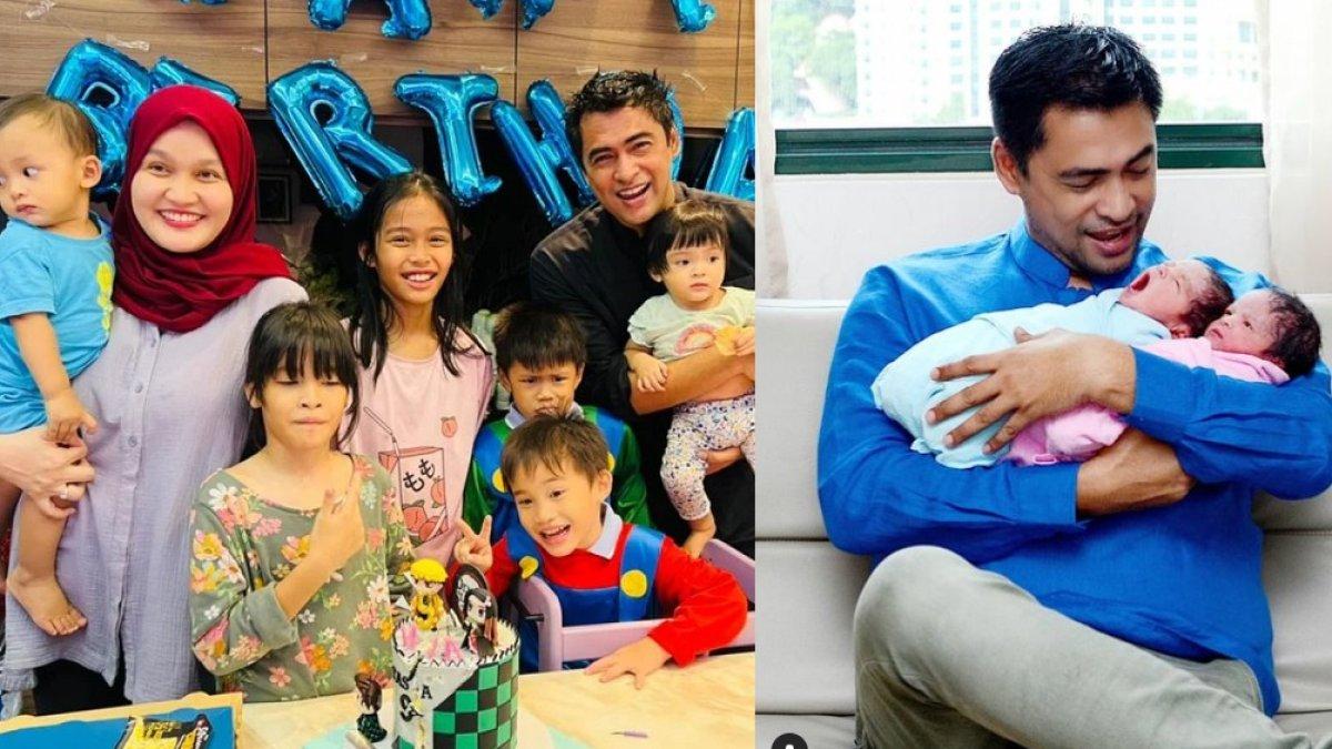 Sheikh Muszaphar Shukor bersama istri dan keenam anaknya