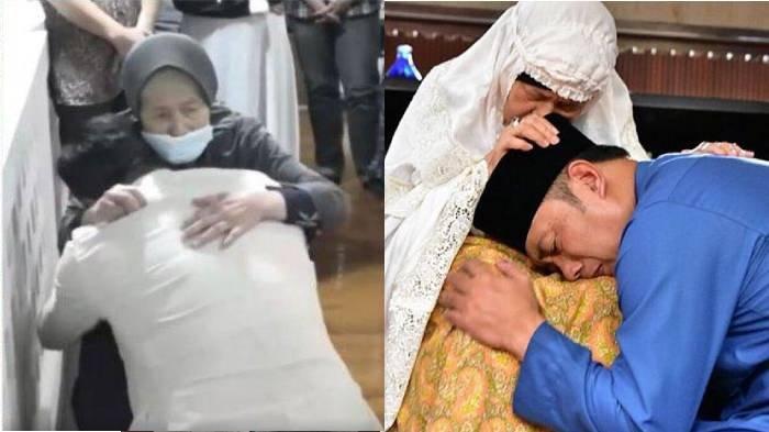 Tangis Ridwan Kamil pecah di pelukan Ibunya