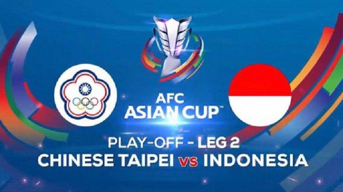 Timnas Indonesia vs Taiwan Leg 2 Play Off Kualifikasi Piala Asia 2023.
