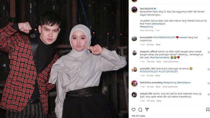 Unggahan Faul DA di tengah kasus KDRT yang dialami Lesti Kejora
