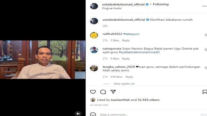 Ustaz Abdul Somad klarifikasi soal kabar rumahnya kebakaran