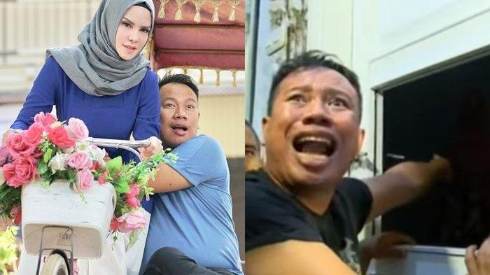Insiden saat Vicky Prasetyo menggerebek Angel Lelga dan menuduhnya selingkuh dengan Viky Alman, tapi tak terbukti di pengadilan (kanan) dan foto kenangan saat keduanya masih mesra