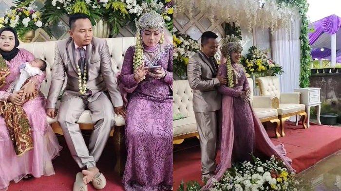 Viral istri pertama dampingi suami menikah lagi sambi bawa bayi