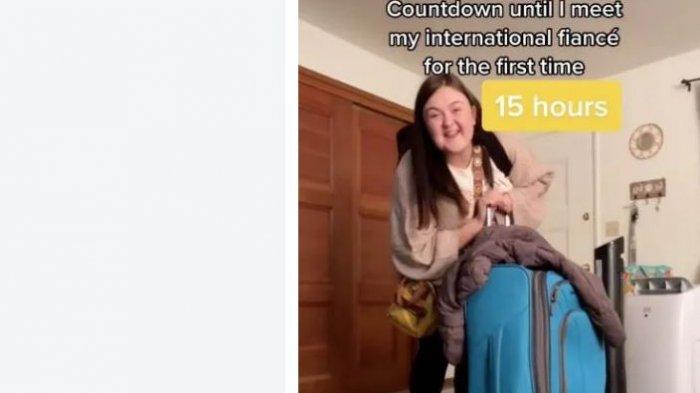 Viral wanita ini pertama kali ketemu kekasihnya