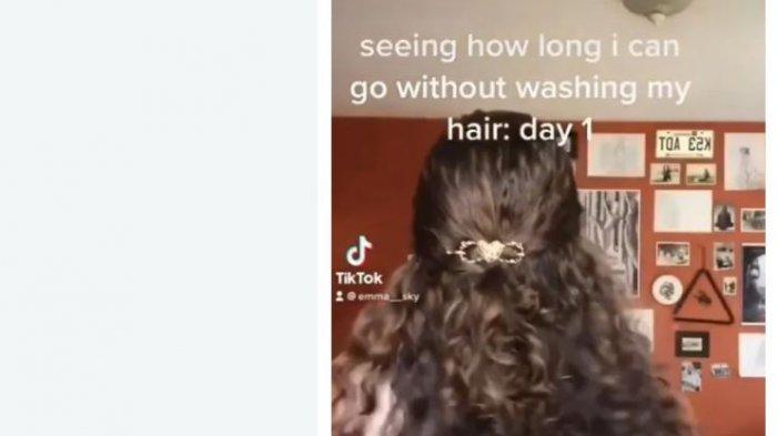 Viral wanita tak keramas selama 100 hari.
