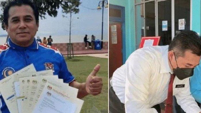 Zulkifli Md Pungot (54) ikut ujian matematika dan bahasa Inggris