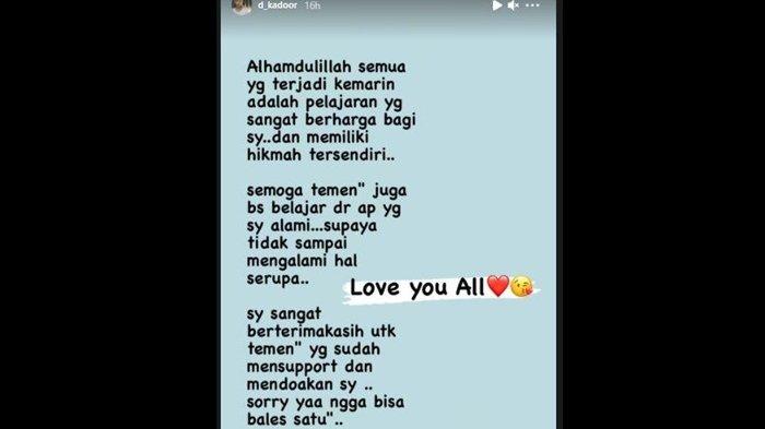 Abdul Kadir atau D Kadoor menghimbau masyarakat agar belajar dari pengalamannya agar tidak merasakan hal yang sama.