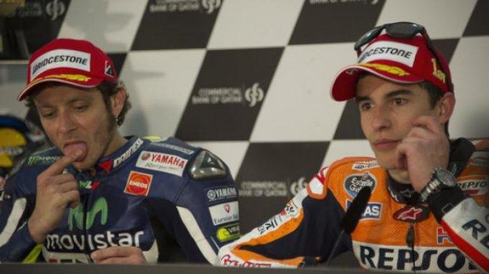Marc Marquez dan Valentino Rossi