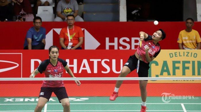 Pasangan ganda putri Indonesia Nita Violina Marwah dan Putri Syaikah