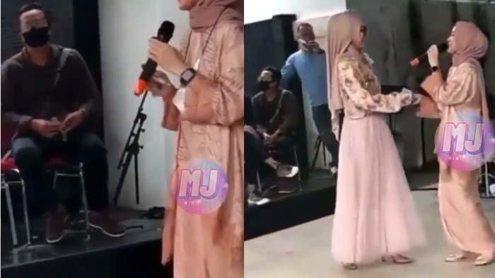 Akhirnya Muncul, Aksi Nissa Sabyan Disawer saat Hajatan Bikin Heboh, Sosok Pria di Pojokan Disorot (kolase Instagram)