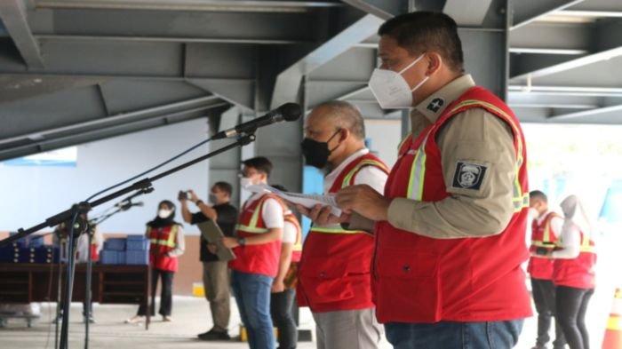 DALAM rangka memperingati Bulan K3 Nasional, PT PLN (Persero) UIW S2JB dan dengan tetap memperhatikan protokol kesehatan Covid-19, PT PLN (Persero) UIW S2JB melaksanakan apel memperingati bulan K3 Nasional, Jumat 29 Januari 2021.