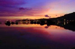 Pelabuhan Teluk Bayur di Malam Hari