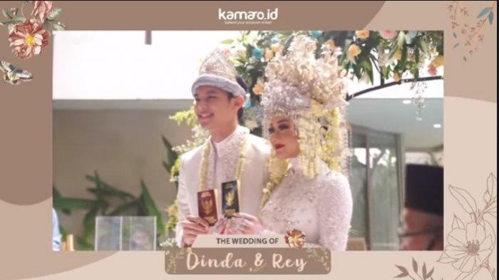 Momen Pernikahan Dinda Hauw dan Rey Mbayang