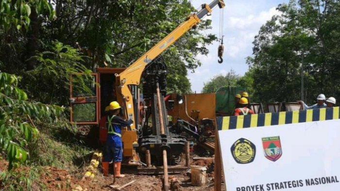 Pelaksanaan pemasangan jargas di Desa Lubuk Rumbai Kecamatan Tuah Negeri Kabupaten Musirawas.