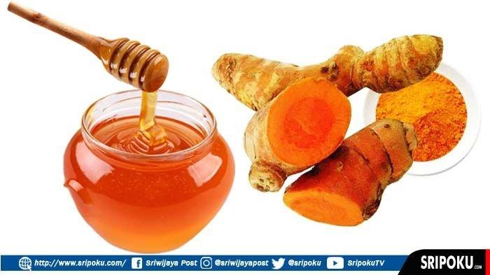 Kunyit dan madu.