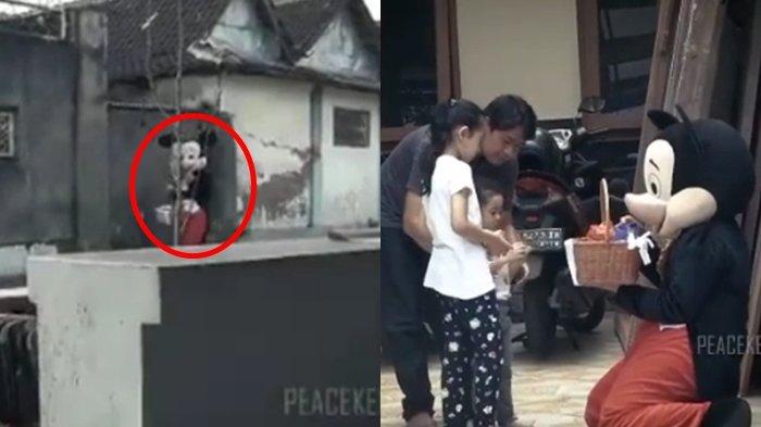 Polwan nyamar jadi badut saat temui anaknya setelah 1,5 tahun tugas negara di Afrika
