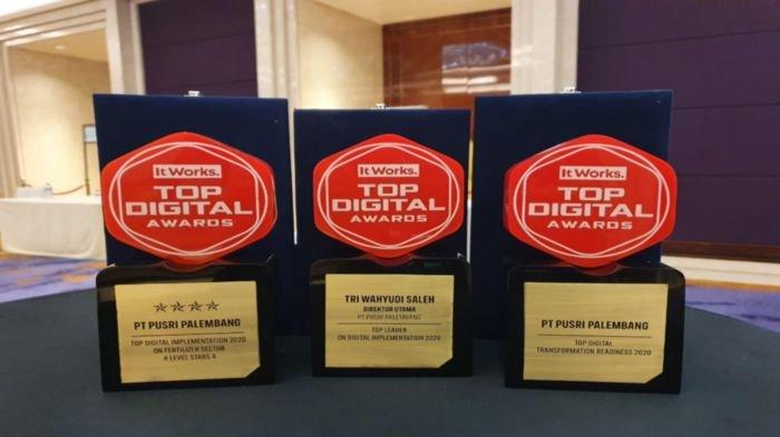 PT Pupuk Sriwidjaja Palembang (Pusri) Borong Top Digital Awards 2020