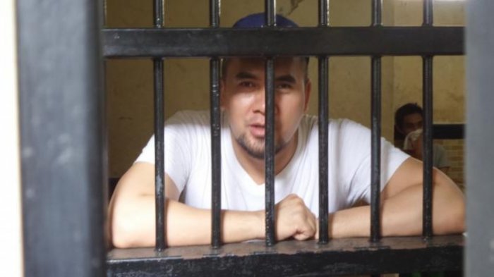 Saipul Jamil di sel tahanan Pengadilan Negeri Jakarta Utara, Senin (6/6/2016)