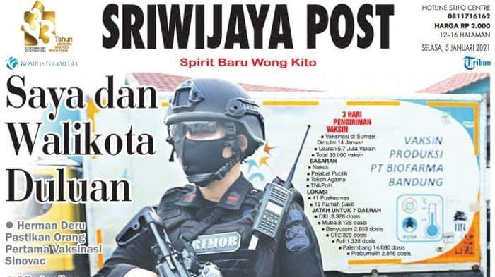 Sriwijaya Post edisi Selasa (5 Januari 2021); Saya dan Walikota Duluan