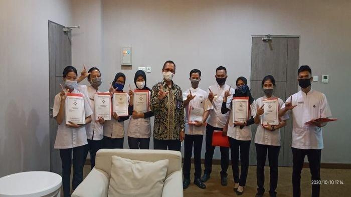 Politeknik Pariwisata (Poltekpar) Palembang melaksanakan uji kompetensi 124 mahasiswa, Sabtu (10/10/2020).