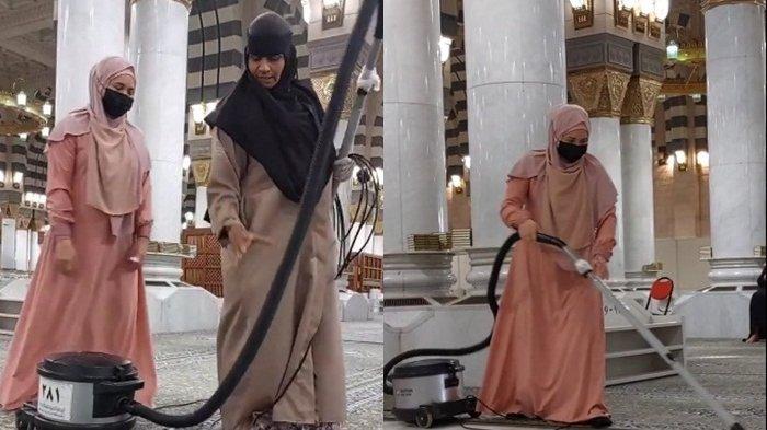 Yatt Hamzah Artis Malaysia yang mencoba jadi petugas kebersihan di Masjid Nabawi