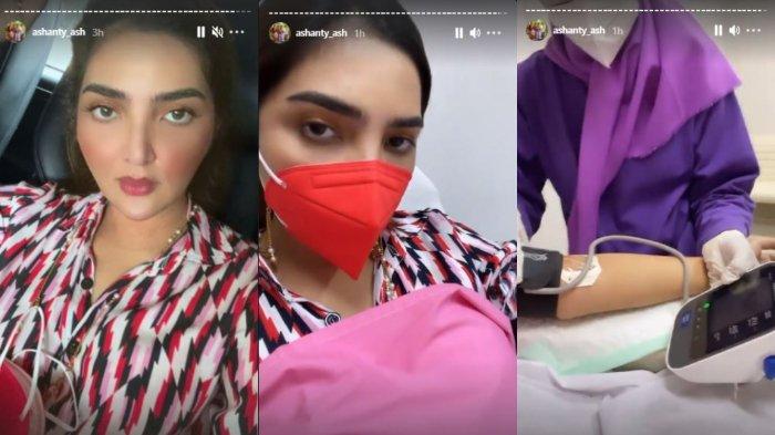 Ashanty menginformasikan bahwa dirinya tengah sakit, Senin (29/3/2021).