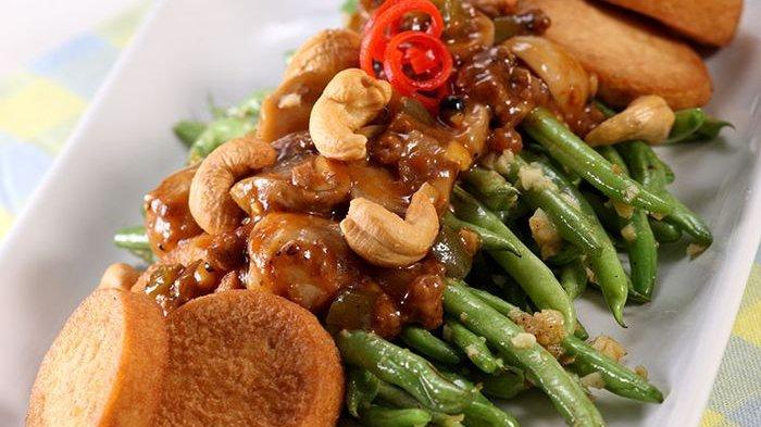 Baby Buncis dan Tofu Siram Kungpao
