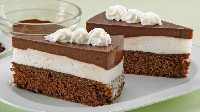 Cake puding cokelat moka yang enak
