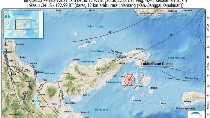 Gempa Banggai Kepulauan 4,4 M