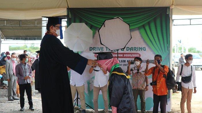 IAIN Palu menggelar wisuda S1, S2 dan S3, perdana di kampus II Desa Pombewe, Kecamatan Sigi Biromaru, Kabupaten Sigi, Rabu (31/3/2021).