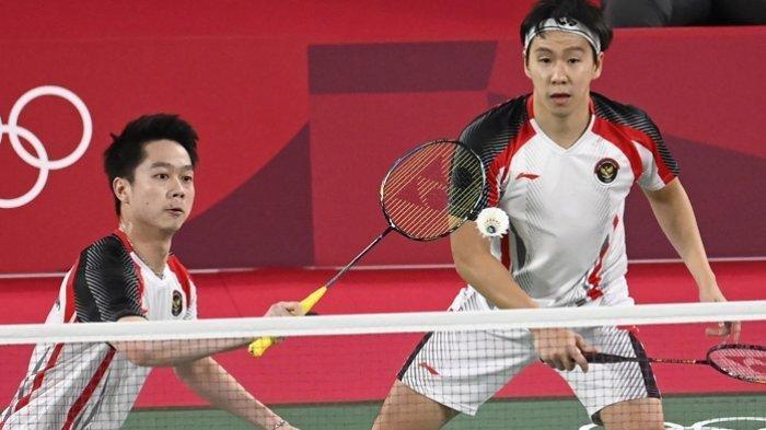 Marcus Fernanldi Gideon dan Kevin Sanjaya Sukamuljo.