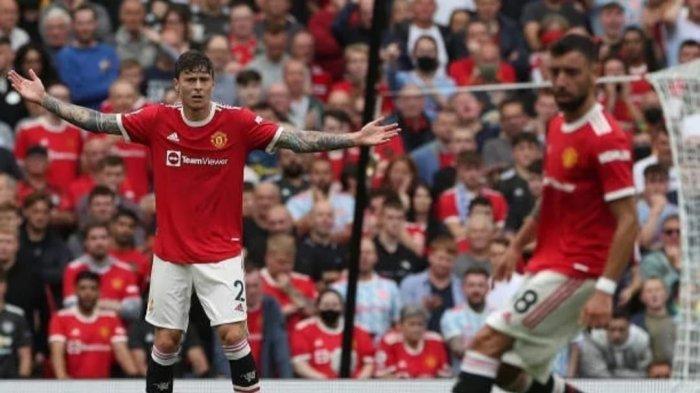 Victor Lindelof mengirim assist kepada Bruno Fernandes dalam laga perdana Liga Inggris 2021/2022, Sabtu (14/8/2021).