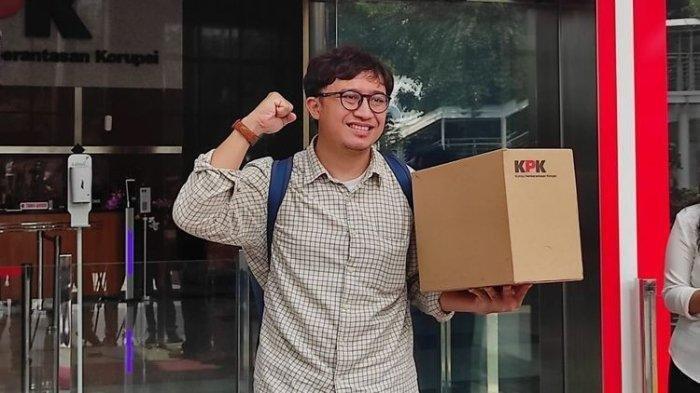 Mantan pegawai Komisi Pemberantasan Korupsi (KPK) Lakso Anindito yang dipecat usai dinyatakan tidak lolos mengikuti tes wawasan kebangsaan (TWK) susulan pamit pada Selasa (5/10/2021).