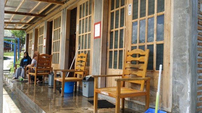 Permandian Air Panas Bora atau Hot Spring Bora di Desa Bora, Kecamatan Sigi Biromaru, Kabupaten Sigi, Minggu (27/6/2021).